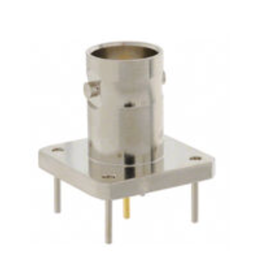 Pack of 3 112536  BNC Connector Jack, Female Socket 50 Ohms Through Hole Solder