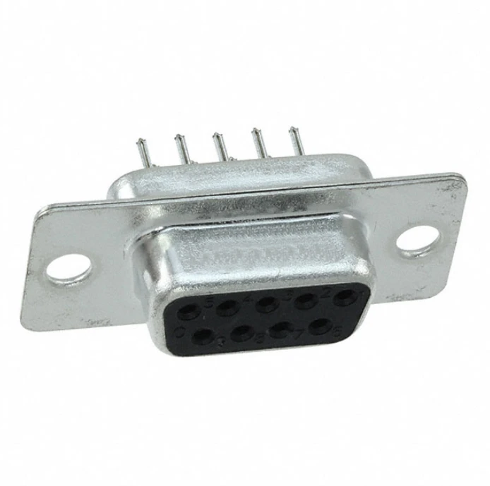 Pack of 5 L77SDE09SOL2 Connector D-Sub Receptacle Vert 9 Position