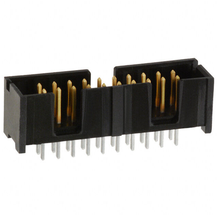 Pack of 5 5103308-5 Connector Header Vert 20 position 2.54mm Through Hole