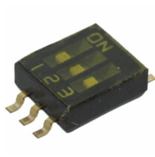 Pack of 2 416131160803 Dip Switch SPST 3 Position Surface Mount Slide (Standard) Actuator 25mA 24VDC