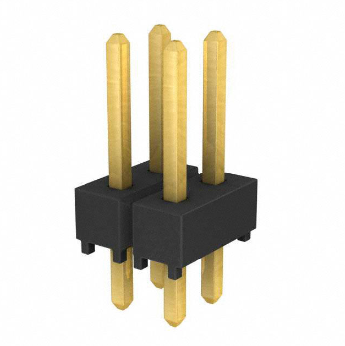Pack of 6 TSW-102-07-G-D Connector Header Through Hole 4 position 0.100" (2.54mm)