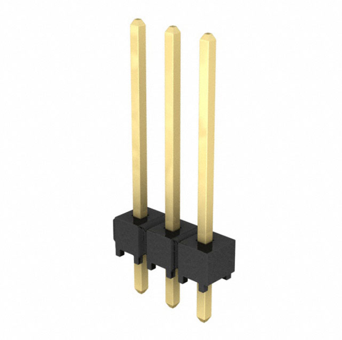 Pack of 4 TSW-103-15-G-S Connector Header Through Hole 3 position 0.100" (2.54mm)