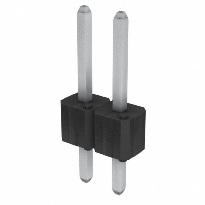 Pack of 4 68001-402HLF Connector Header Through Hole 2 position 0.100" (2.54mm)