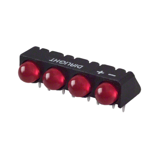 Pack of 2  550-0407-004F  LED 5MM QUAD RED PC MNT	
