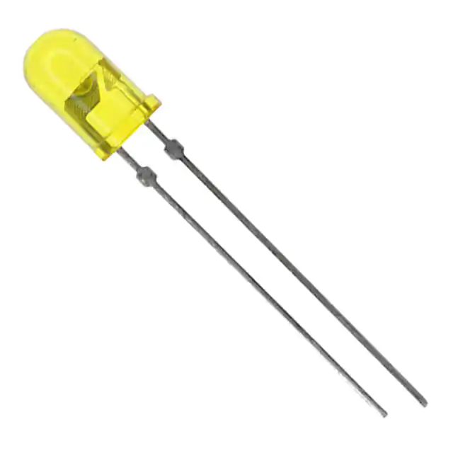 Pack of 10  TLHY5200  Led Yellow tinted 5mm T/H Radial