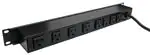 J08B2B  Wiremold  Power Outlet Strips 8 Out 15ft Cord On/Off Ckt Brkr
