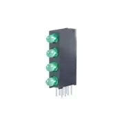 WP934SB/4GD   LED Uni-Color Green Circuit Board Indicators 3mm  565nm 8Pin :RoHS
