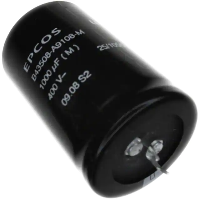 B43508A9108M000  Capacitor Aluminum 1000uF 400V 20% (35 X 55mm) 10mm 0.12 Ohm 2640mA 3000 hr 105, RoHS
