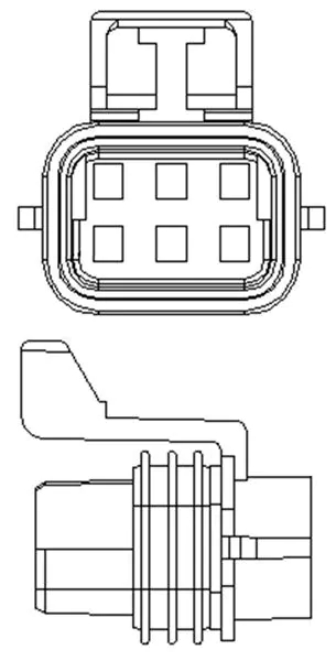 12052848  Automotive Connectors Housing 6 Position 150 Series 14A Crimp ST Cable Mount Black 
