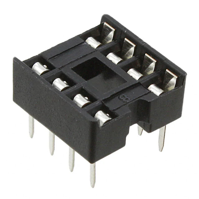 Pack of 5  ED08DT  Connector 8 Position Dip Row Spacing Socket Tin Through Hole :RoHS, Tube
