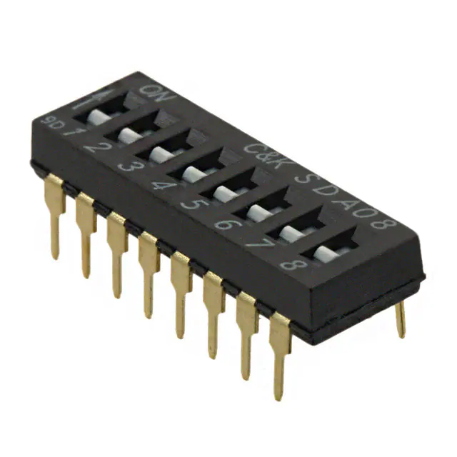 SDA08H0BD  Switch Slide Dip S P S T 25ma 24v 8 Position Through Hole :RoHS

