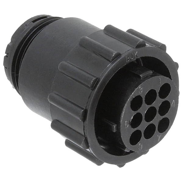 788157-2   Circular Connector Plug 9 Position Housing Free Hanging (In-Line) Coupling Nut