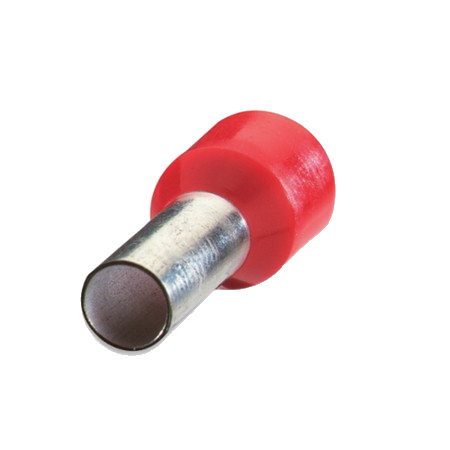 Pack of 20  F2027  Ferrules Terminal 20AWG Copper Red 12.5mm Tin Reel
