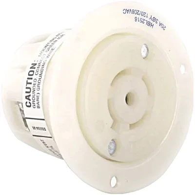 HBL2516  Insulgrip Twist-Lock Plug 20A 277/480V L22-20P B/W
