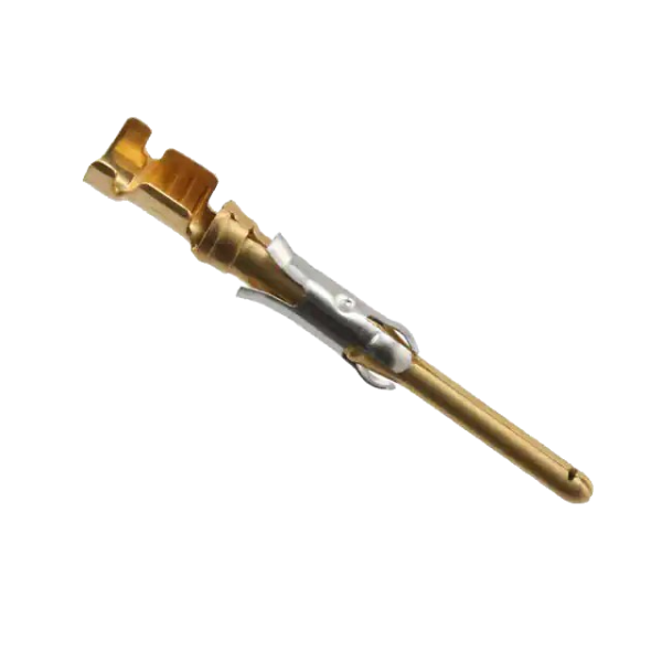 Pack of 5  66099-1 Pin Contact Gold Crimp 16-18 AWG Stamped