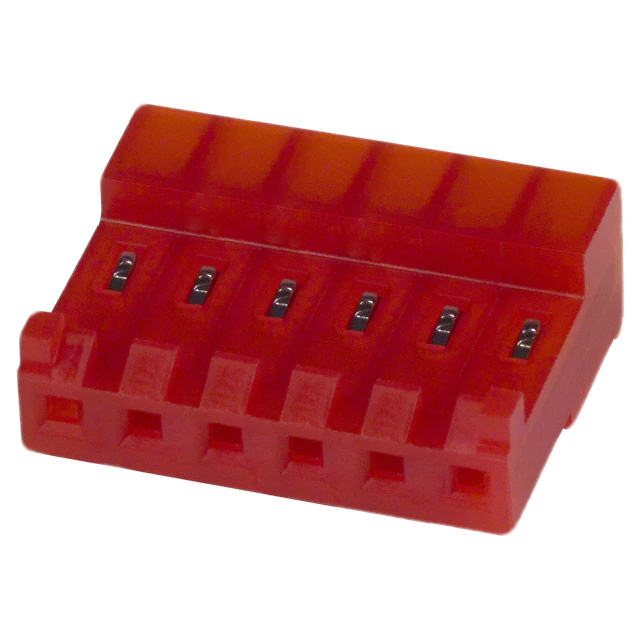 Pack of 10  643819-6  Connector Rectangular 6 Position 22AWG Tin-Lead 
