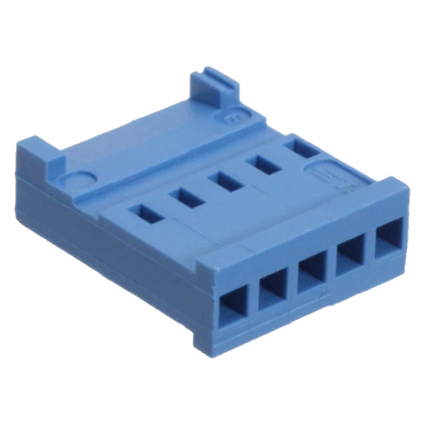 Pack of 10 281838-5  Connectors 5 Rectangular- Housings Receptacle Blue 0.100" (2.54mm)