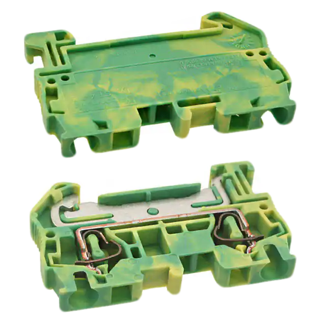 3031380  Connector Terminal Block Ground 10-28AWG Green Yellow ST-4P
