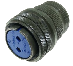 MS3106A20-23S  Circular  2 Position Connector Plug, Female Sockets Solder Cup