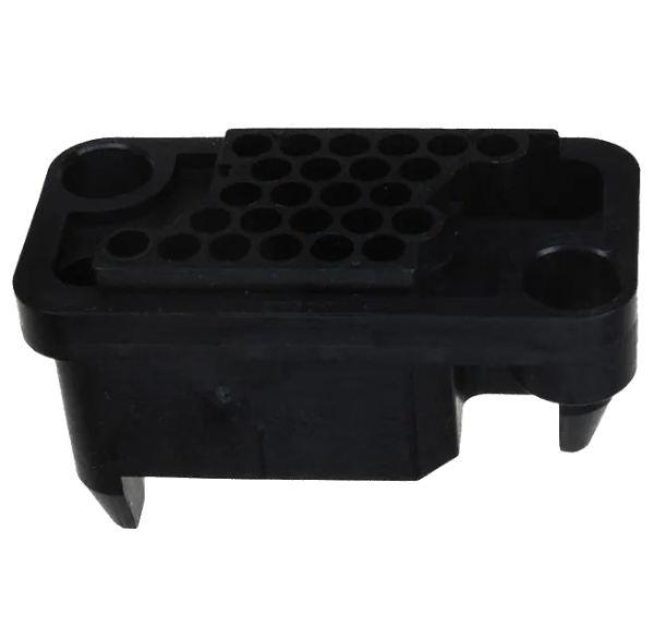 211150-1    Position Housing for Female Sockets Connector 25 (Power) Black Panel Mount Drawer