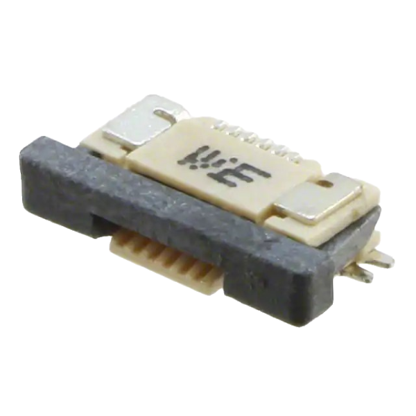 Pack of 3  68710614522   6 Position FPC Connector Contacts, Bottom 0.020" (0.50mm) Surface Mount, Right Angle