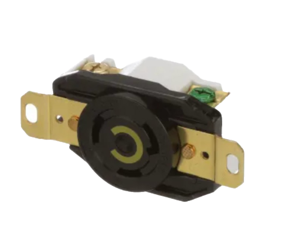 HBL2610  Twist-Locking Socket Receptacle, 30 A/125 VAC, Screw Terminal, Insulgrip Series