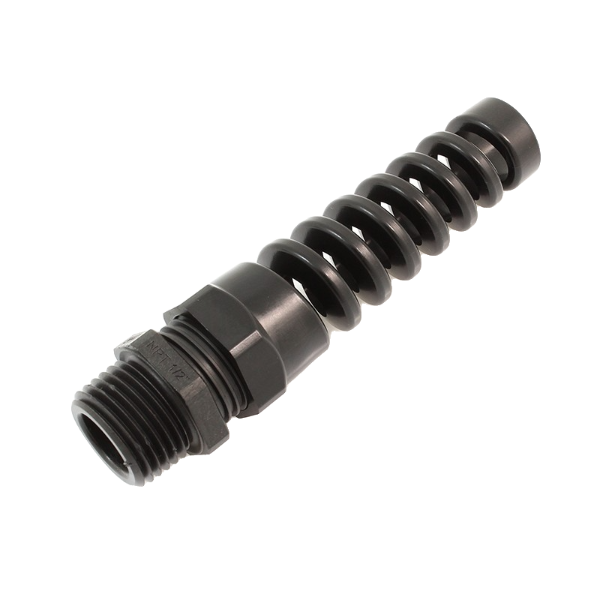 CF13NR-BK  Liquid Tight Nylon Strain Relief Flex Nut, 1/2"