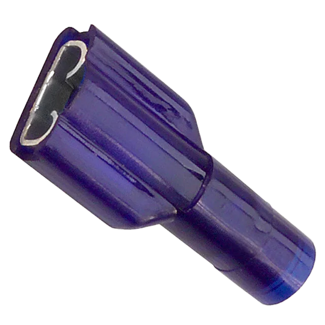 Pack of 50   0190020024  Quick Disconnect Terminal 14-16AWG Brass Blue F 22.6mm Tin Avikrimp