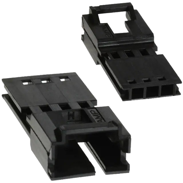 Pack of 19  103653-2  Connectors  3 Rectangular - Housings Plug Black 0.100" (2.54mm)