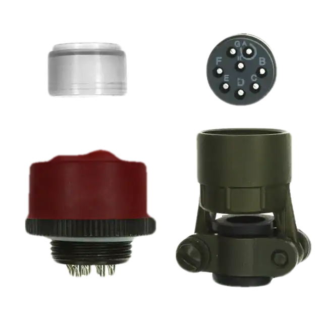 851-06EC12-8S50  Circular Connector Plug 8 Position Gold Female Sockets Solder Cup :RoHS

