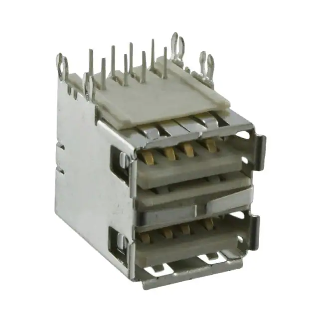 Pack of 2  72309-8034BLF  Connector Receptacle 8 Position USB2.0 Type A Stack Through Hole Right Angle :RoHS
