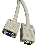 EVNPS05-0005-MF  Computer Cable, HD-15 Plug, HD-15 Receptacle, 5 ft, 1.5 m, Grey