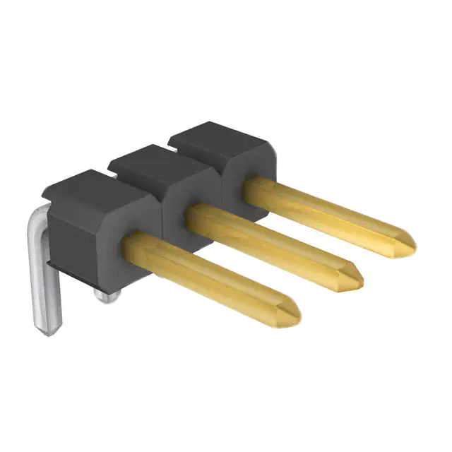 Pack of 4  961103-5604-AR  Conn Header Right Angle 3Pos 2.54mm Through Hole :RoHS
