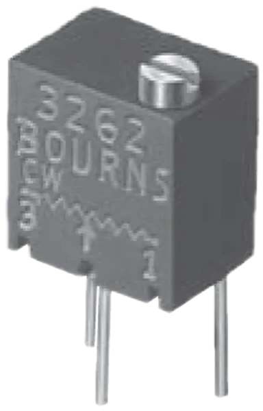 RJR26FX105R  Trimmer Resistors 100ppm 1Mohms 12 Number Turns Through Hole 
