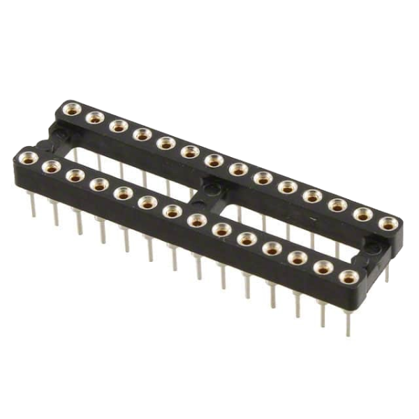 Pack of 10  110-13-328-41-001000 Connector IC 28 (2 x 14) Pos DIP, 0.3" (7.62mm) Row Spacing Socket Gold Through Hole