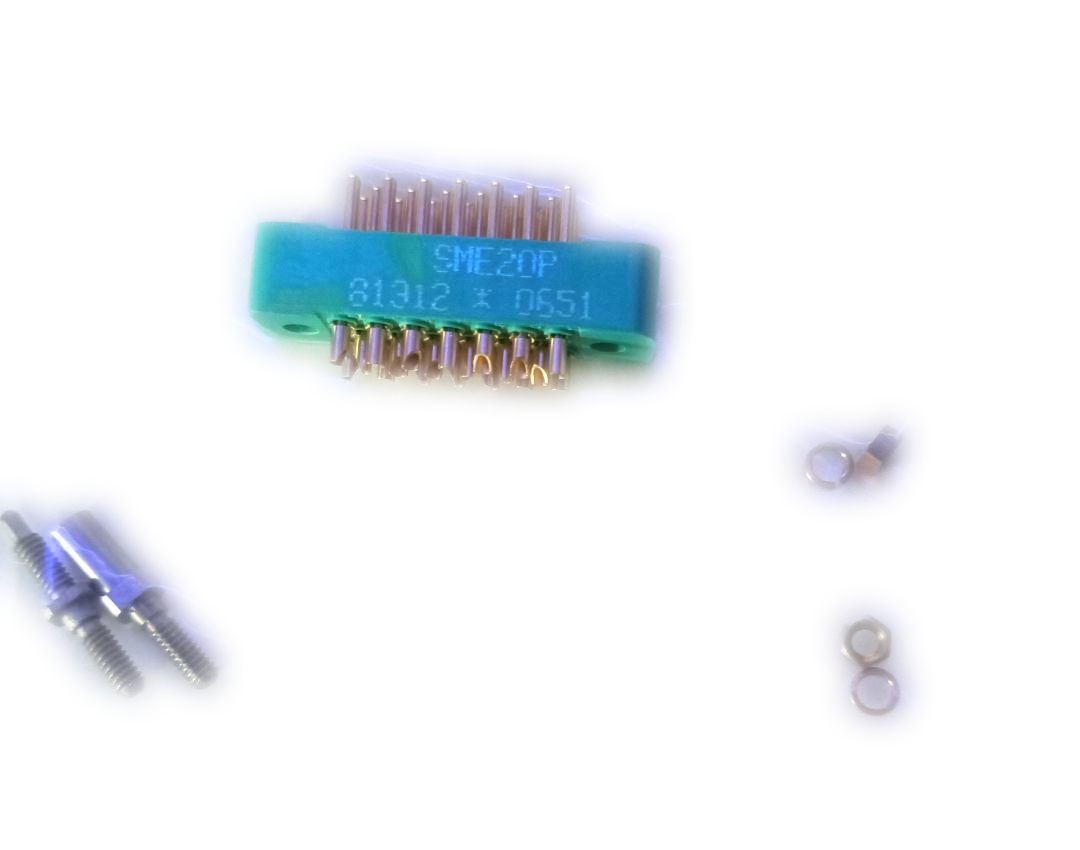 SME20PJ   Connector 20 Contact Pin .040 Dia. Contact Polarized Fixed Screw & Socket 81312 SME20P