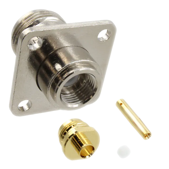082-6099-RFX  RF Connectors Jack Coaxial N Type 50Ohm Panel Mount Solder :RoHS
