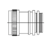 TXR41AB00-1807AI  Olive Drab Connector Backshell, Heat Shrink Adapter 1 1/16-18 UNEF 18, 19 
