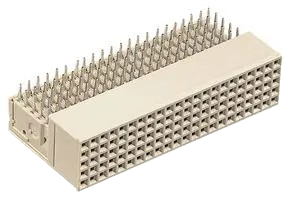 17241102102  Connector, Right Angle, Har-Bus Series, 110 Contacts, 2 mm, Receptacle, Press Fit, 5 Rows  241102102