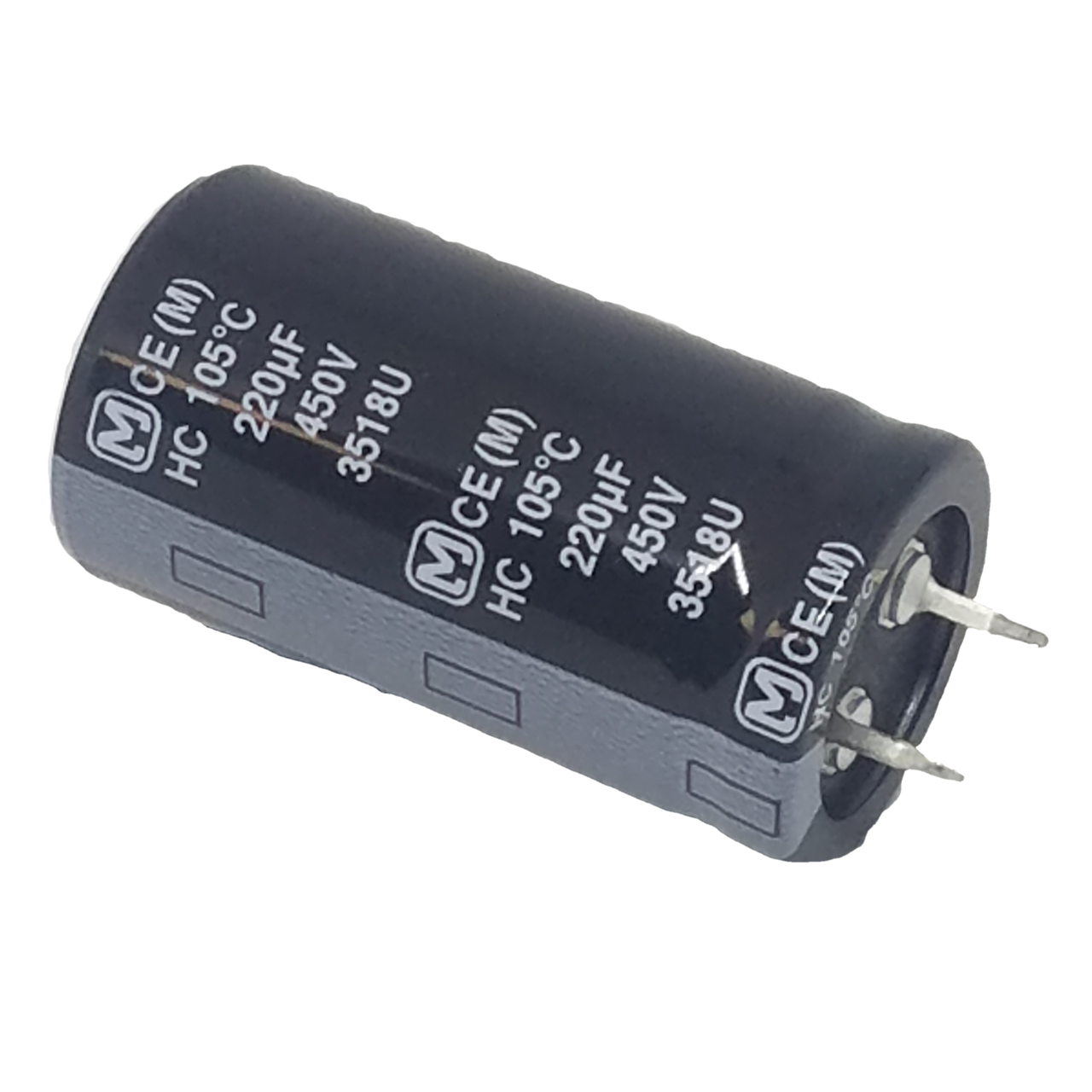 EET-HC2W221CA   Cap Aluminum Lytic 220uF 450V 20% (25 X 45mm) Snap-In 10mm 0.829 Ohm 1000mA 2000h 105C Bulk