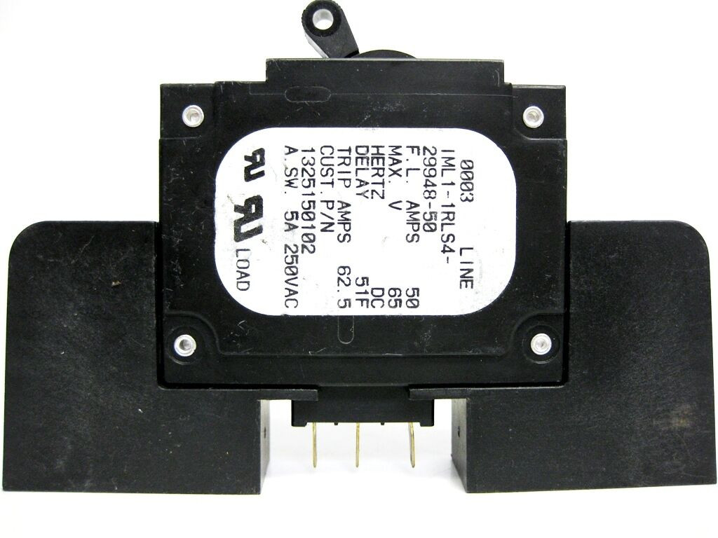 IML1-1RLS4-29948-50 Circuit Breaker 50A, Bolt Black Handle, 3 Pins