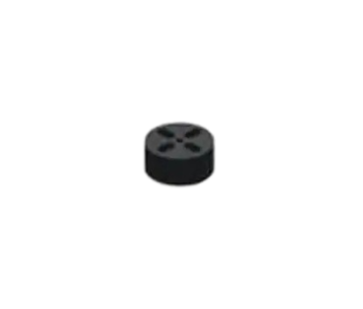 Pack of 67  8906  Tri-Lead LED Standoff Black PVC 0.240" (6.10mm)