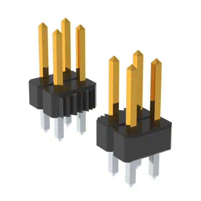 Pack of 4  PBC07DAAN  Connector Header Through Hole 14 position 0.100" (2.54mm) :Rohs
