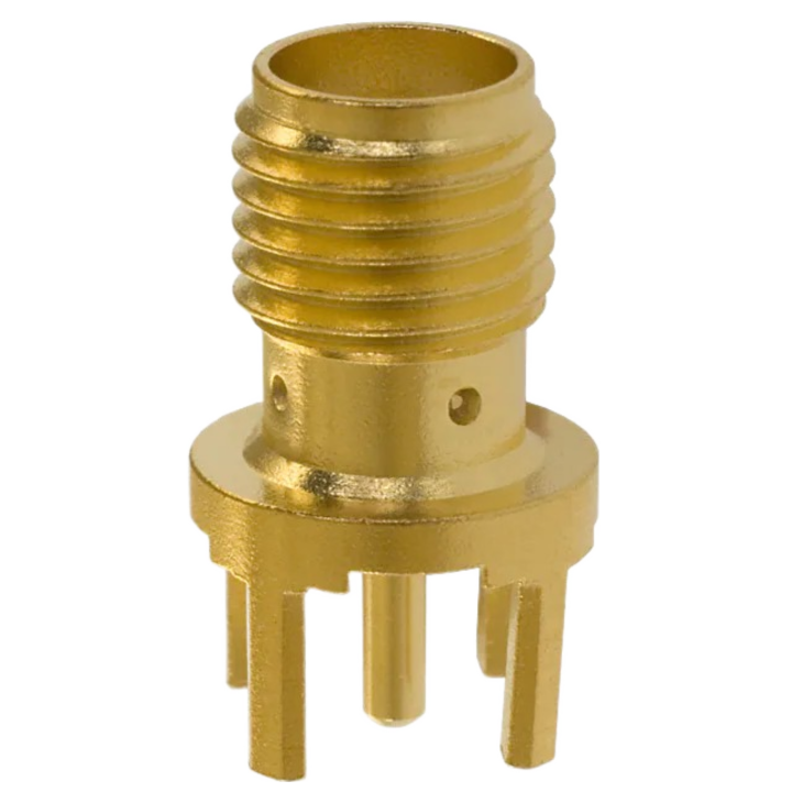142-0701-231  SMA Connector Jack, Female Socket 50Ohm Through Hole Solder
