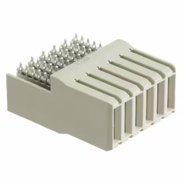 Pack of 2   120943-4   Connector Receptacle 6, Female Power Blades Through Hole, Right Angle Natural Blade Power : RoHS