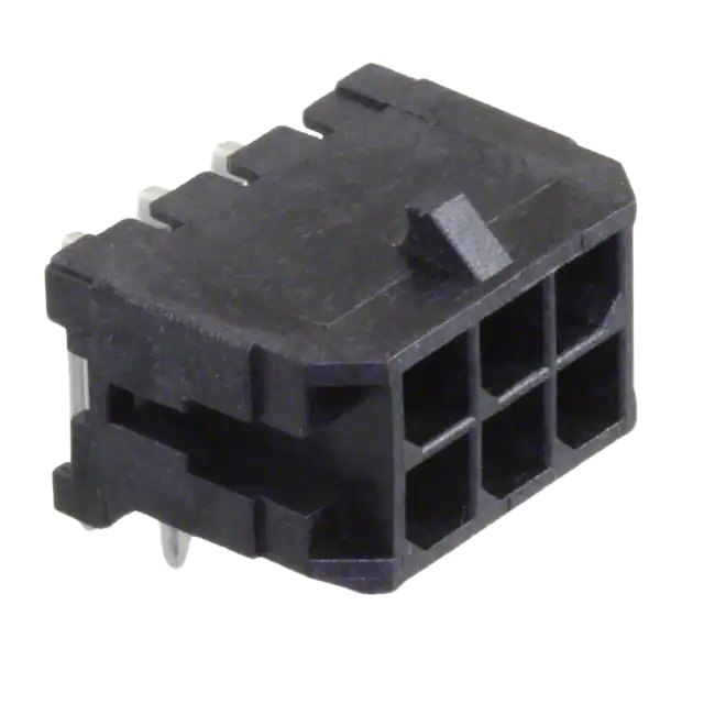 Pack of 4  0430450602  Connector Header Through Hole, Right Angle 6 position 0.118" (3.00mm) :Rohs  43045-0602
