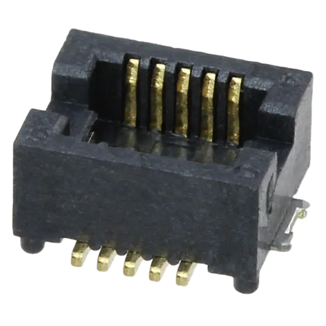 Pack of 4  10132797-011100LF   Connector Plug, 10 Position Outer Shroud Contacts Surface Mount Gold :RoHS
