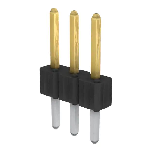 Pack of 14  68002-203HLF  Connector Header Through Hole 3 position 0.100" (2.54mm) :RoHS
