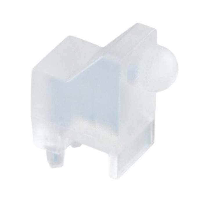 Pack of 12  SLP3-150-100-R  Conn Light Pipe Single Clear Rigid Board Mount, Press Fit, Right Angle