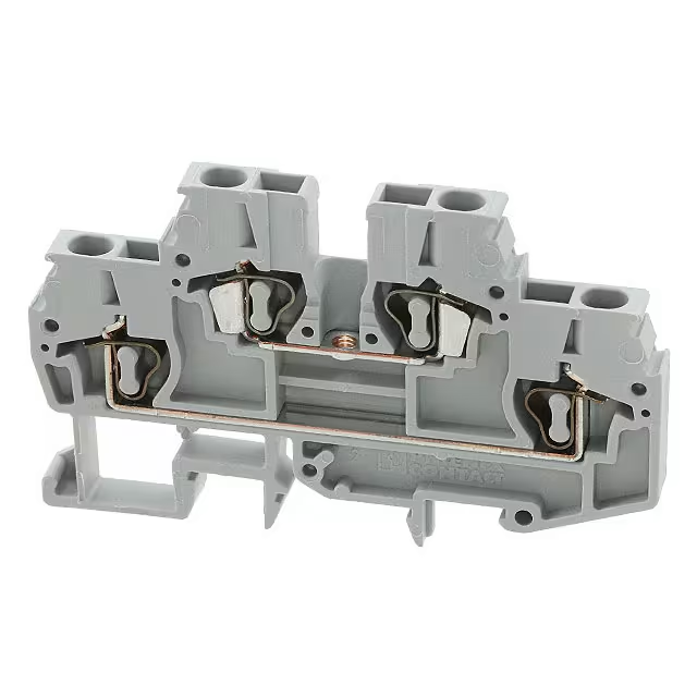3029813  Terminal Block Connector 4 Position Feed Through Gray 14-26 AWG :RoHS  MZFKK 1.5
